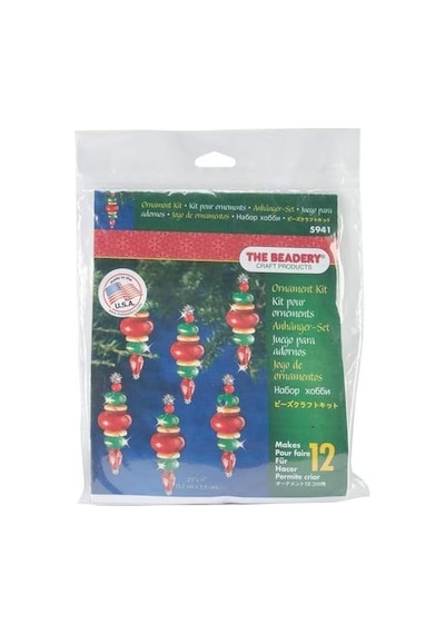 Beadery -5941 Plastik Tatil Boncuklu Süs Seti Victoria Bibloları 5,72 Cm X 1,92 Cm 12 Adet