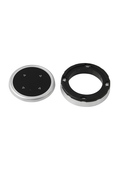 Geeroyoo Bmw F10 F20 F30 1 3 5 Serisi İçin Nbt Kontrol Düğmesi Kapak - Abs Krom Kaplama + Temperli Cam