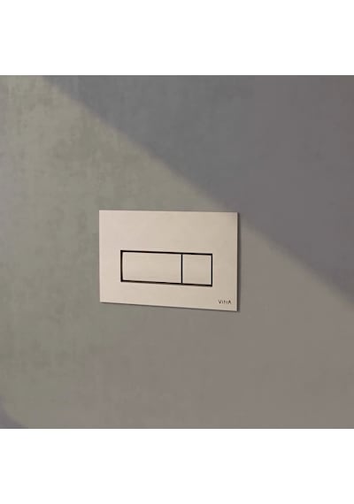 VitrA Root Square 740-2395 Kumanda Paneli, Fırçalı Nikel Fırçalı Nikel