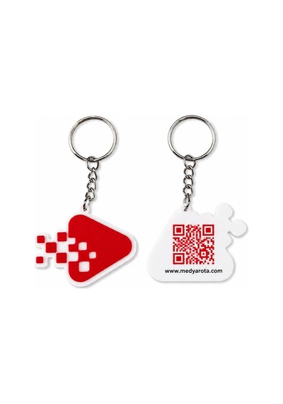 Firmanıza Özel Logo Ve Qr Baskılı Anahtarlık