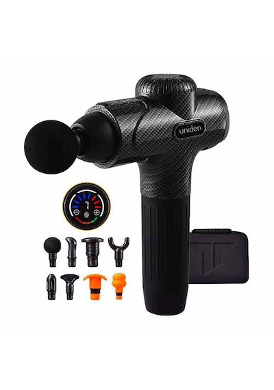 Unıden X-pro 4 Masaj Tabancası Sessiz Ultra Güçlü Dokunmatik Led Gri