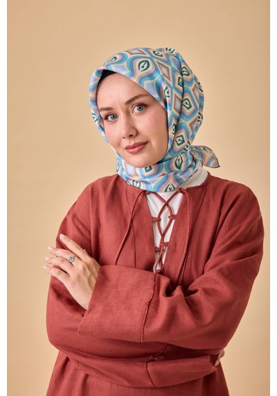 Silk Home Twill İpek Eşarp 11470-06 Bebe Mavi, Mocha Mousse, Turkuaz, Vizon, Beyaz