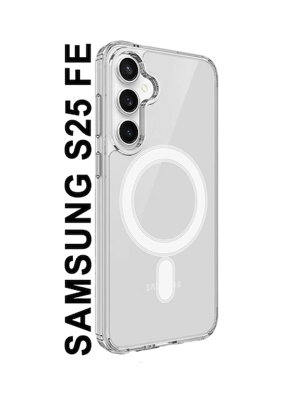 Samsung Galaxy S25 Fe Uyumlu Şeffaf Magsafe Kılıf Mtl Safe