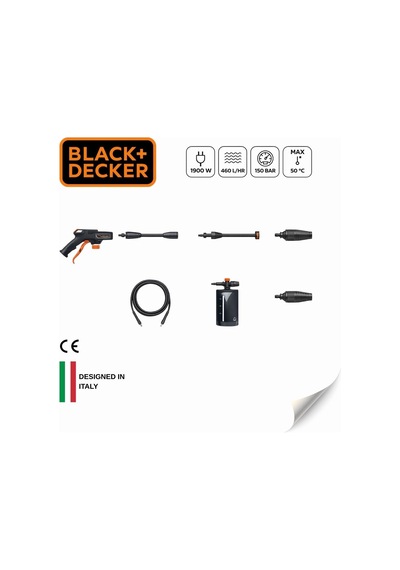 Black+Decker BXPW1900CE 150Bar 1900W Basınçlı Yıkama Makinesi
