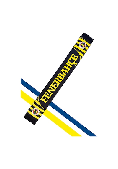 Fenerium Unısex Sarı Lacivert Dokuma Atkı Lazer Kutu Hediyeli