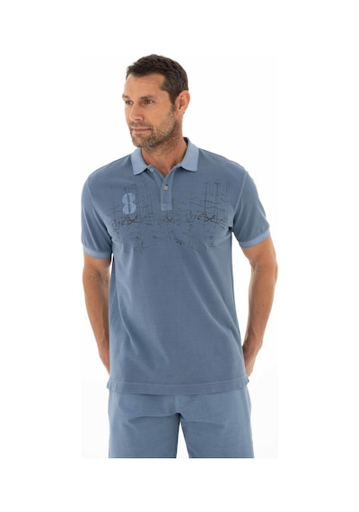 AR-MA Arma Erkek Regular Fit Parça Boyama Polo Yaka Tişört 001