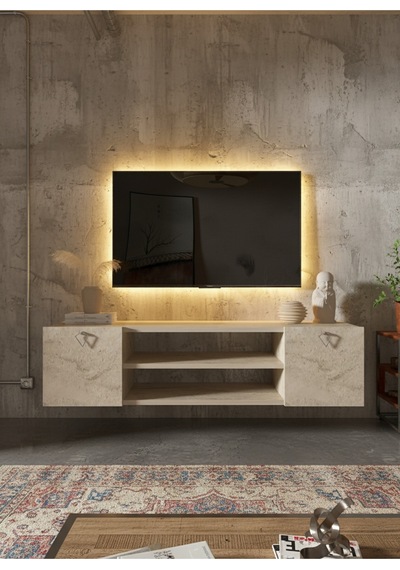 Resital Tv Ünitesi S1242-6 Traverten Traverten
