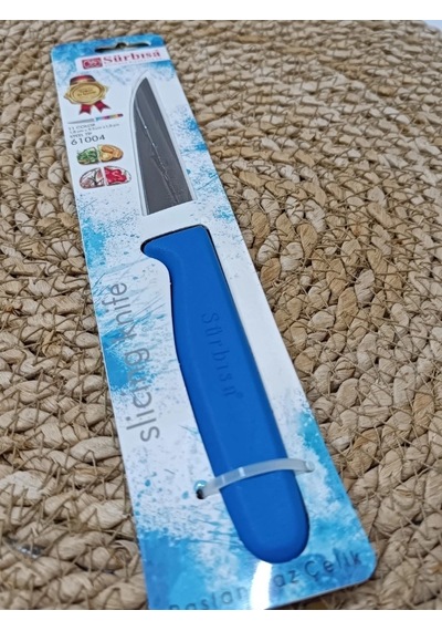 Sürmene 61004 Mutfak Bıçağı 9,50 Cm Koyu Mavi Çok Renkli