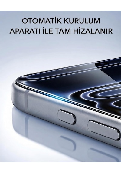 Sapphıre Cam,kolay Uygulama Set İphone 15,16 İle Tam Uyumlu Extra Hd,safir Cam,otomatik Aparat Seti,ahize Korumalı,tam Kaplayan, İnce Çerçeve,iphone Ekran Koruyucu