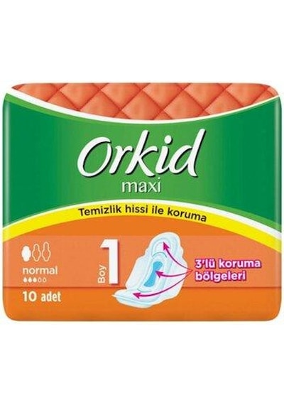 Orkid Maxi Hijyenik Ped Normal 10'lu