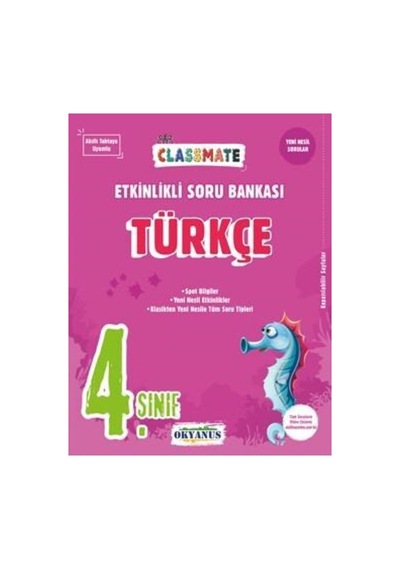 4. Sınıf Classmate Türkçe Etkinlikli Soru Bankası