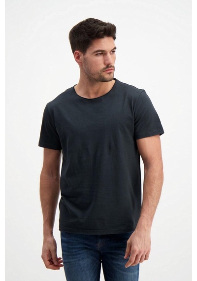 Rich Antrasit Erkek Yıkamalı Basic T-shirt Antrasit