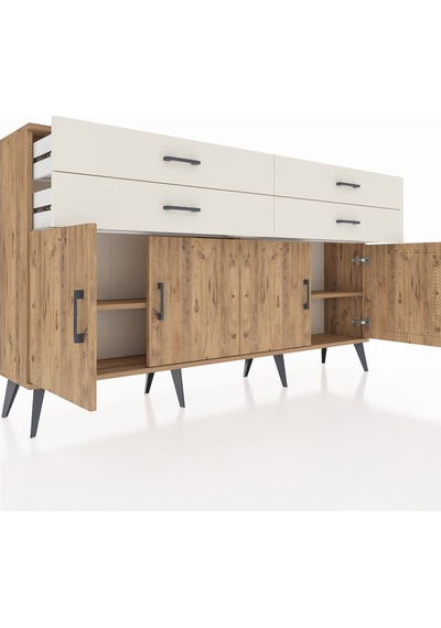 Arges Konsol 2 Raflı 4 Çekmeceli 8 Kapaklı 176x30x99 Çam-çam/ayta Çam-çam/aytaşı Arges Konsol 2 Raflı 4 Çekmeceli 8 Kapaklı 176x30x99 Çam-çam/ayta Çam-çam/aytaşı
