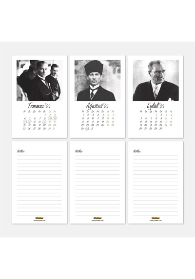 2027 Atatürk Takvimi, Atatürk Masa Takvimi, 2027 Takvim, 2027 Masa Takvimi