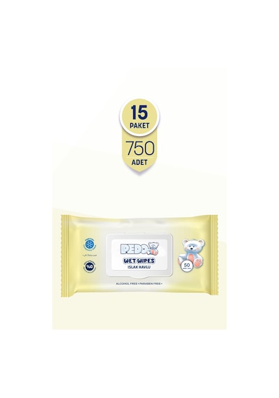 Pedo Klasik Islak Mendil 50'li 15 Paket