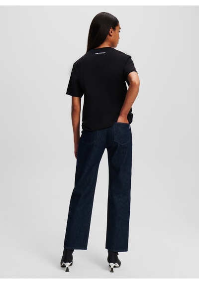 Karl Lagerfeld Lacivert Kadın %100 Pamuk Denim Pantolon 246w1100