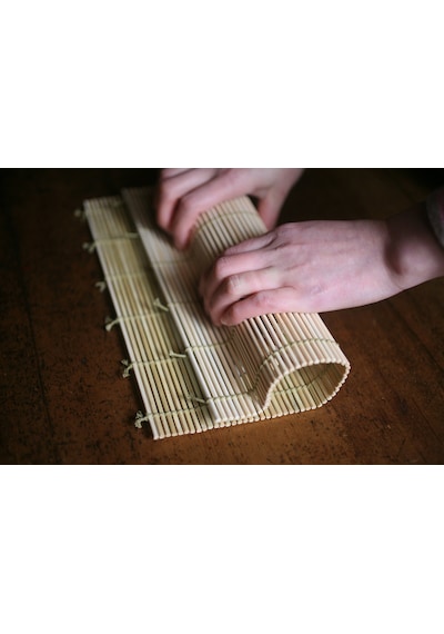Bambu Sushi Sarma Hasırı Beyaz 24 x 24 CM