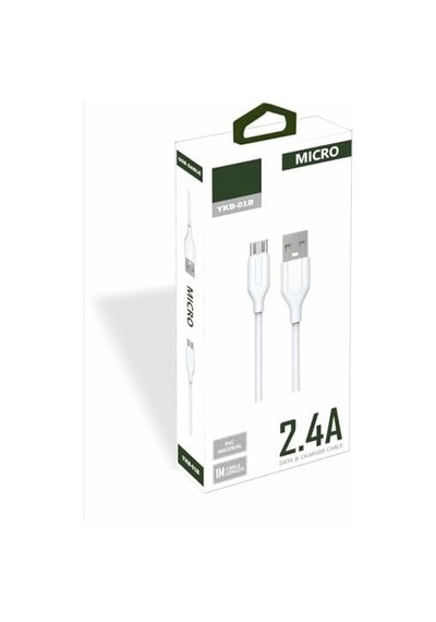Yetty 2.4a Micro Usb Kablo 1m Beyaz Ykb-01b
