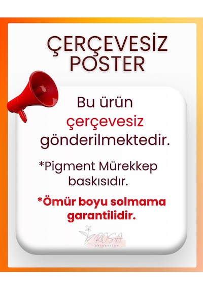 Çerçevesiz Poster, Dijital Baskı Soyut Renkli Dalgalar , Ofis Salon Oturma Odası Dekorasyon , Poster