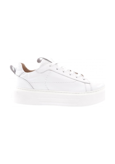 Dgn 477-23y Kadin Kalin Taban Bağcikli Sneaker Ayakkabi 477-1567-R0198 Beyaz