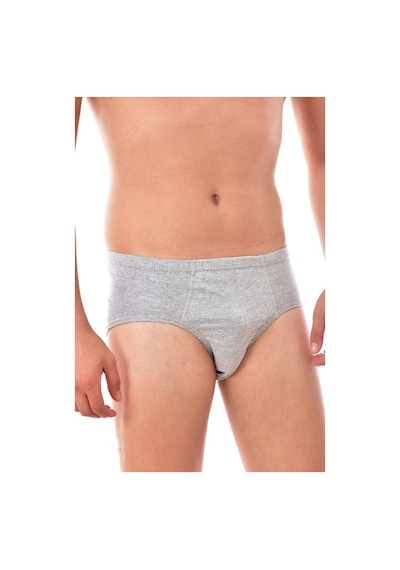 6 Adet Seher 0005 Erkek Penye Slip Gri