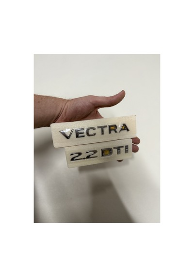 Vectra Ve 2.2 Dtı Krom Bagaj Yazısı Seti 2'li 3m 3d Abs