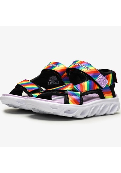 Skechers Hypno - Splash Kids Rainbow Lights Sandals Cırtlı Işıklı Çocuk Sandalet Mor