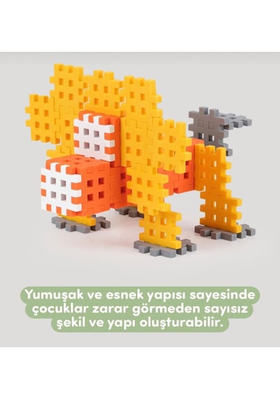 60 Parça Eğitici Flexi Blok İnce Motor Becerilerini Geliştiren Oyuncak Yumuşak Bloklar