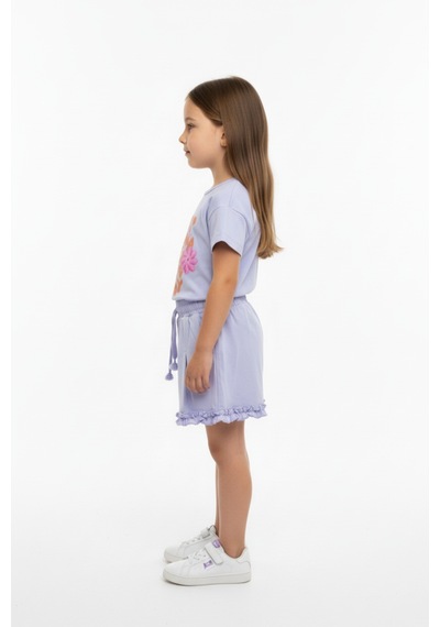 Toontoy Kids Toontoy Kız Çocuk 2'li Şortlu Takım Bisiklet Yaka Kısa Kollu Baskılı Tişört - Beli Lastikli Bağlamalı Cepli Paçası Fırfır Detaylı Şort 25015 Mavi Toontoy Kids Toontoy Kız Çocuk 2'li Şortlu Takım Bisiklet Yaka Kısa Kollu Baskılı Tişört - Beli Lastikli Bağlamalı Cepli Paçası Fırfır Detaylı Şort 25015 Mavi