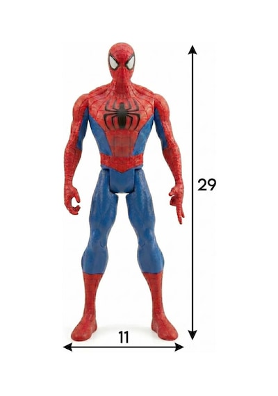 Örümcek Adam Klasik Kostümlü Işıklı Ve Sesli Hareketli Eklemli Figür - 29 Cm Boy