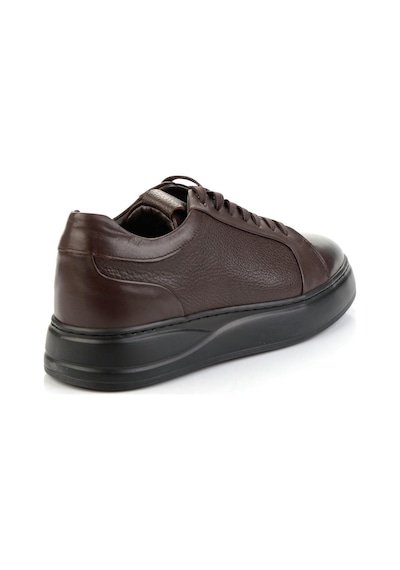 Bambi Kahve Hakiki Deri Erkek Sneaker E01593520541 Kahve