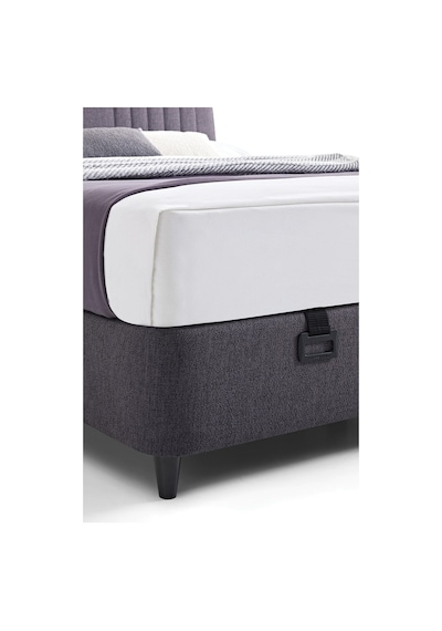 Yataş Bedding Canto Baza, Silver Başlık Tek Kişilik 2'li Set 90x190 - Antrasit