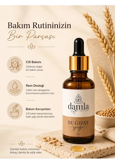 Biodamla Natural Buğday Yağı 100 Ml