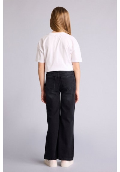Defacto Geniş Paça Jean Pantolon Kız Çocuk G9585a826spnm40 Siyah-nm40