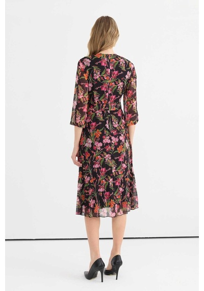 Selen Kadın Elbise 25ysl7639 Siyah