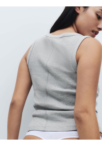 Marks & Spencer Pamuk Karışımlı Atlet T37003705t Gri Marks & Spencer Pamuk Karışımlı Atlet T37003705t Gri