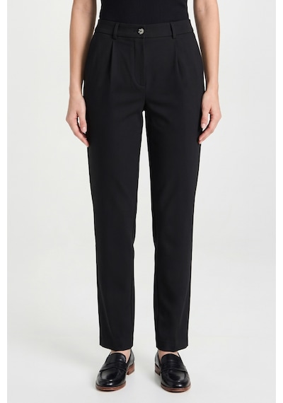 Goffra Kadın Flexon Ultra Esnek Relaxed Beli Lastikli Jogger Pantolon Siyah W702-r0433-07