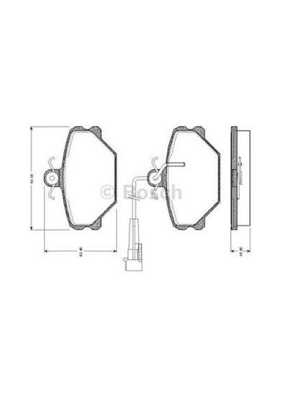 BOSCH 986491050 Disk Balata