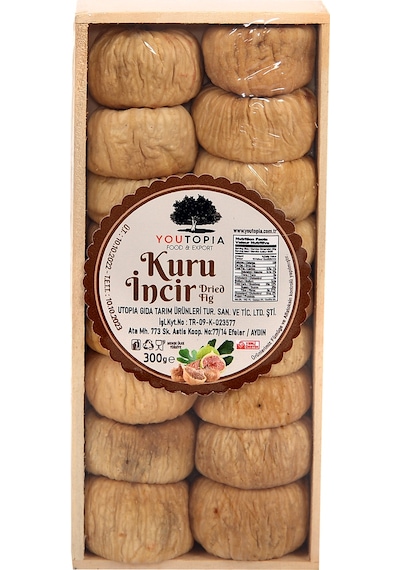 Youtopia Kuru İncir Ahşap Kutu 300 G