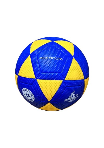 Premium Açık Alan Maç Egzersiz Rucanor Pu Mıcro Fiber Korfball Topu Sarı-lacivert 5 No