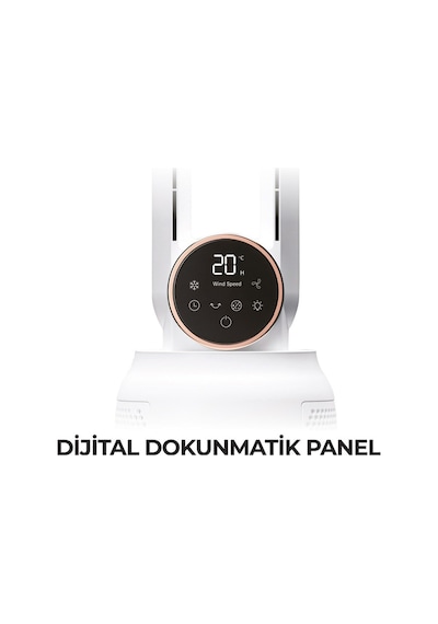 Aura Su Buz Soğutmalı Dokunmatk Led Ekran Sağ Sol Salınımlı Uzaktan Kumandalı Kule Vantilatör Aura Su Buz Soğutmalı Dokunmatk Led Ekran Sağ Sol Salınımlı Uzaktan Kumandalı Kule Vantilatör