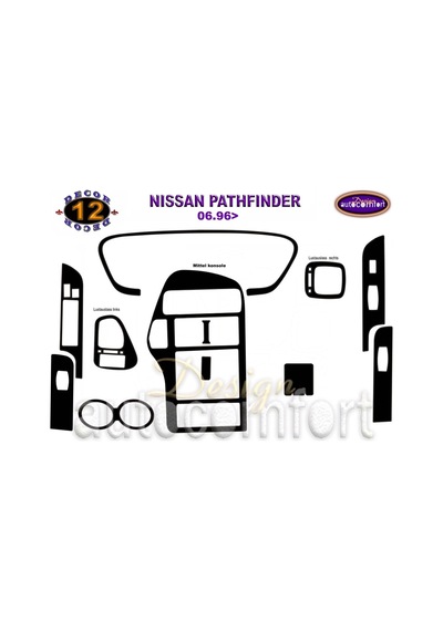 Nissan Pathfinder Konsol/Maun Kaplama 1996+ 12.Parça (521809896)