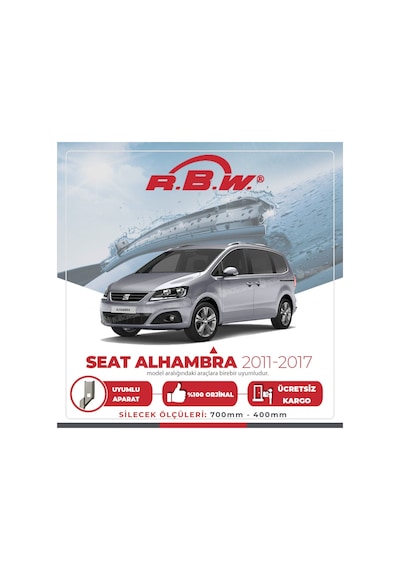 Seat Alhambra Muz Silecek Takımı (2011-2017) RBW