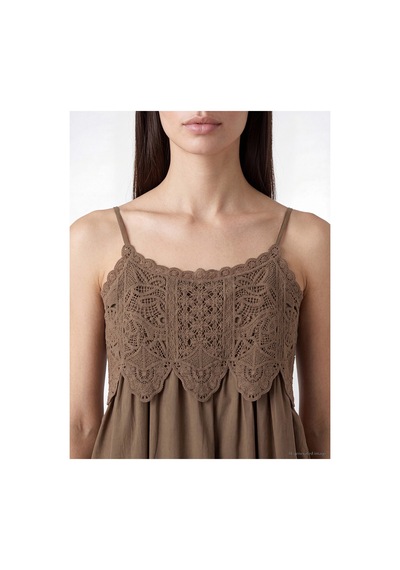 LC Waikiki Trendlucky Farkıyla İp Askılı Dantel Detaylı Poplin Kloş Elbise Haki - 917049484 Haki LC Waikiki Trendlucky Farkıyla İp Askılı Dantel Detaylı Poplin Kloş Elbise Haki - 917049484 Haki