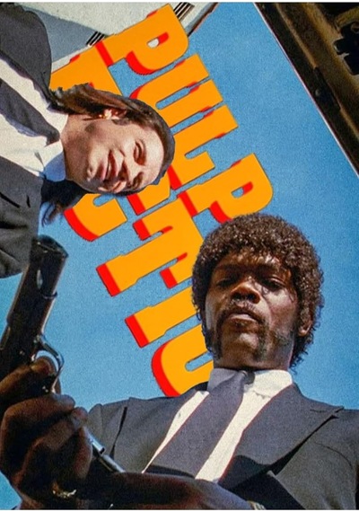 512 Store Pulp Fiction Vintage Film Tasarım Afiş Duvar Dekor Çerçevesiz Poster Ev Dekor Estetik 30 X 42 Beyaz