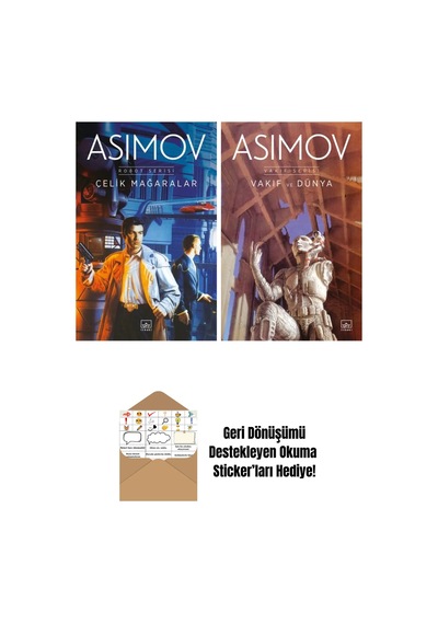 Çelik Mağaralar Robot Serisi 1. Kitap + Vakıf Ve Dünya Vakıf Serisi 5. Kitap