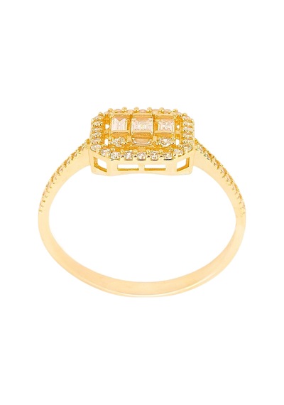Cigold Taşlı Yüzük 14 Ayar Altın 2.01 Gr Oa-c11601029186 Renkli