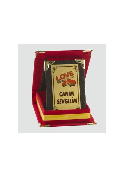 Canım - 678 - Sevgilim - Muratech - Plaketi Kırmızı