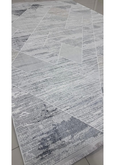 Safyün Halı Kadife Kf446 Gri 200 X 290 Renkli