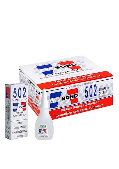 Şeylişeyler - Evobond 502 Süper Yapıştırıcı Hızlı Yapıştırıcı 20 Gr 1 Adet